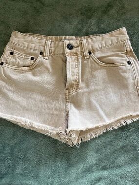 Free People sand/tan cut off shorts